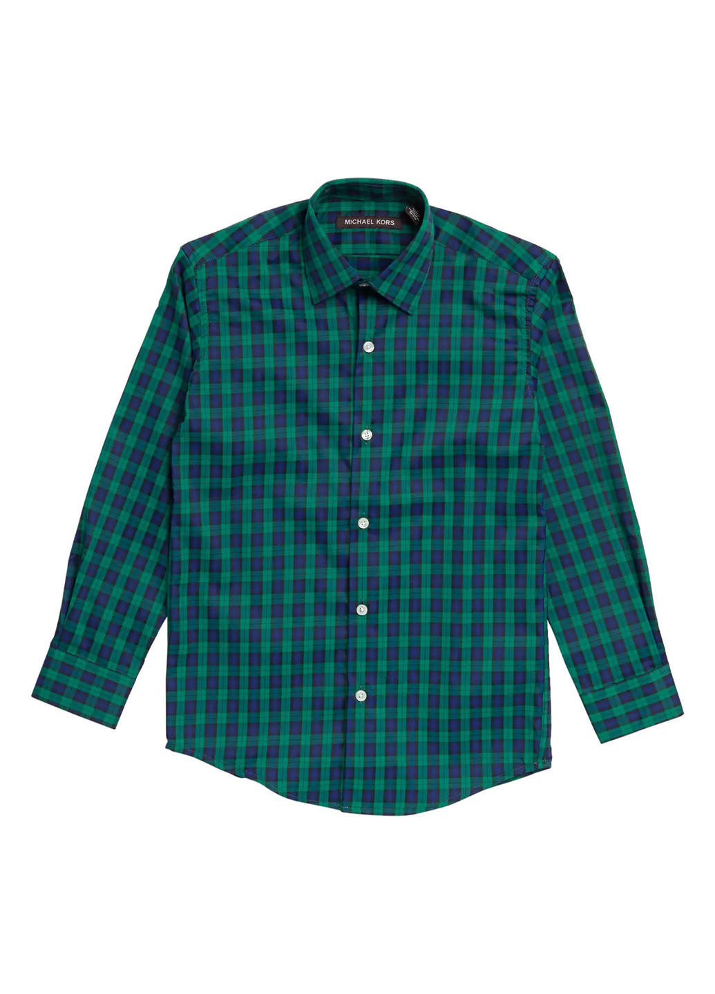 Зеленая кэжуал рубашка в клетку Michael Kors