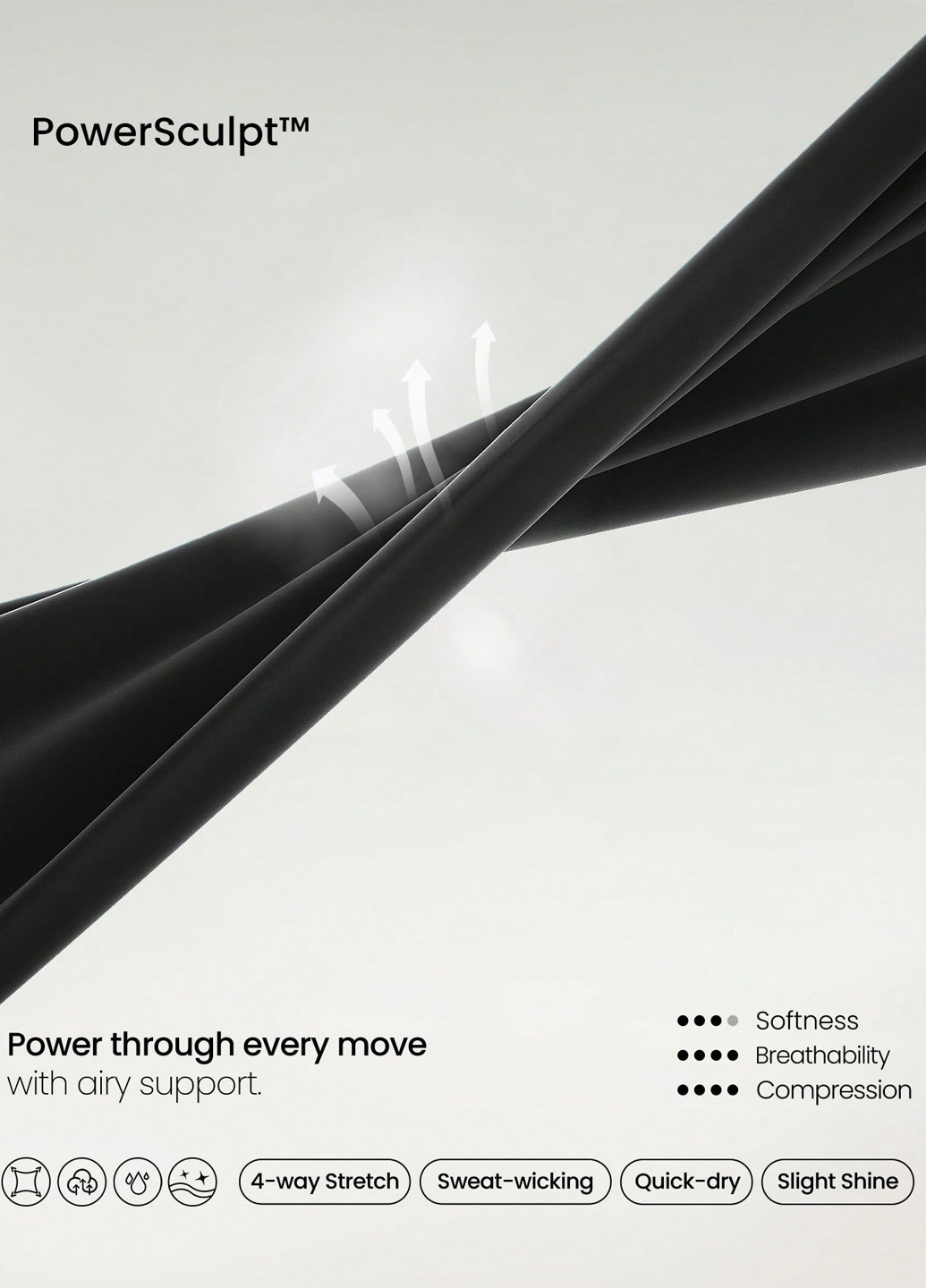 Черные демисезонные леггинсы SHEIN