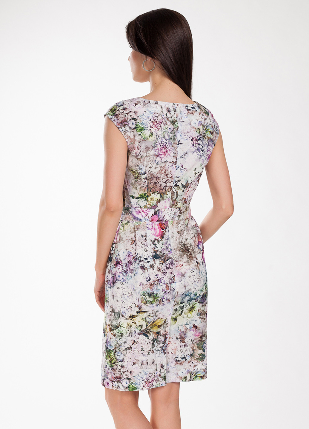 Комбинированное кэжуал платье Frambo с цветочным принтом