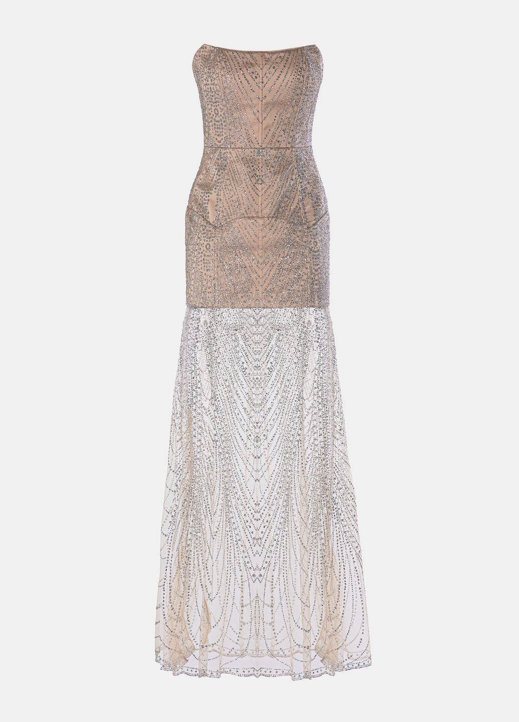 Бежева святковий, коктейльна сукня з відкритими плечима Gepur однотонна