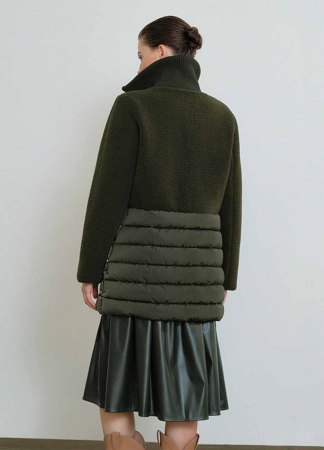 Оливковая (хаки) зимняя куртка SHEIN