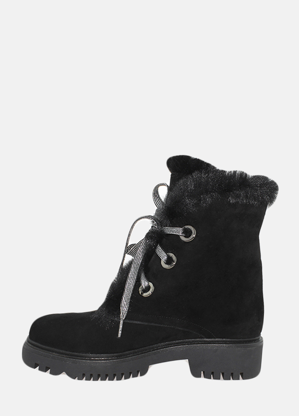 Зимние ботинки re2371-11 черный El passo из натуральной замши