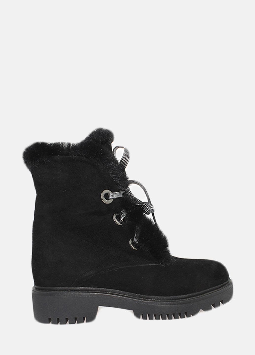 Зимние ботинки re2371-11 черный El passo из натуральной замши