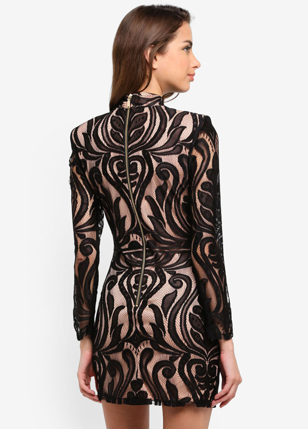 Чорна кежуал сукня Peace & Love з абстрактним візерунком