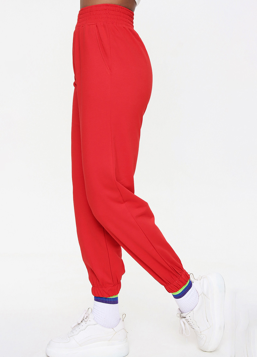 Красные спортивные летние джоггеры, укороченные брюки ECROU