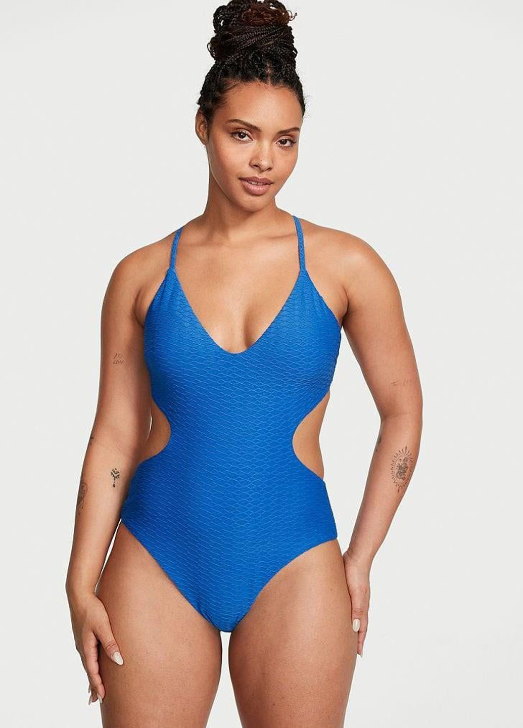 Синій літній купальник монокіні, суцільний Victoria's Secret