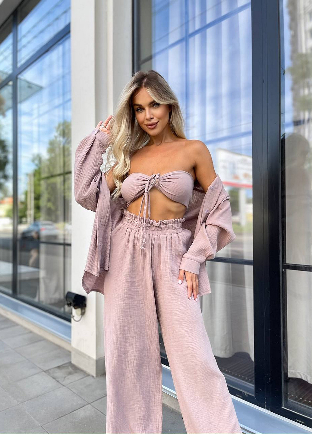 Костюм (топ, сорочка, штани) NOVA VEGA (346420884)