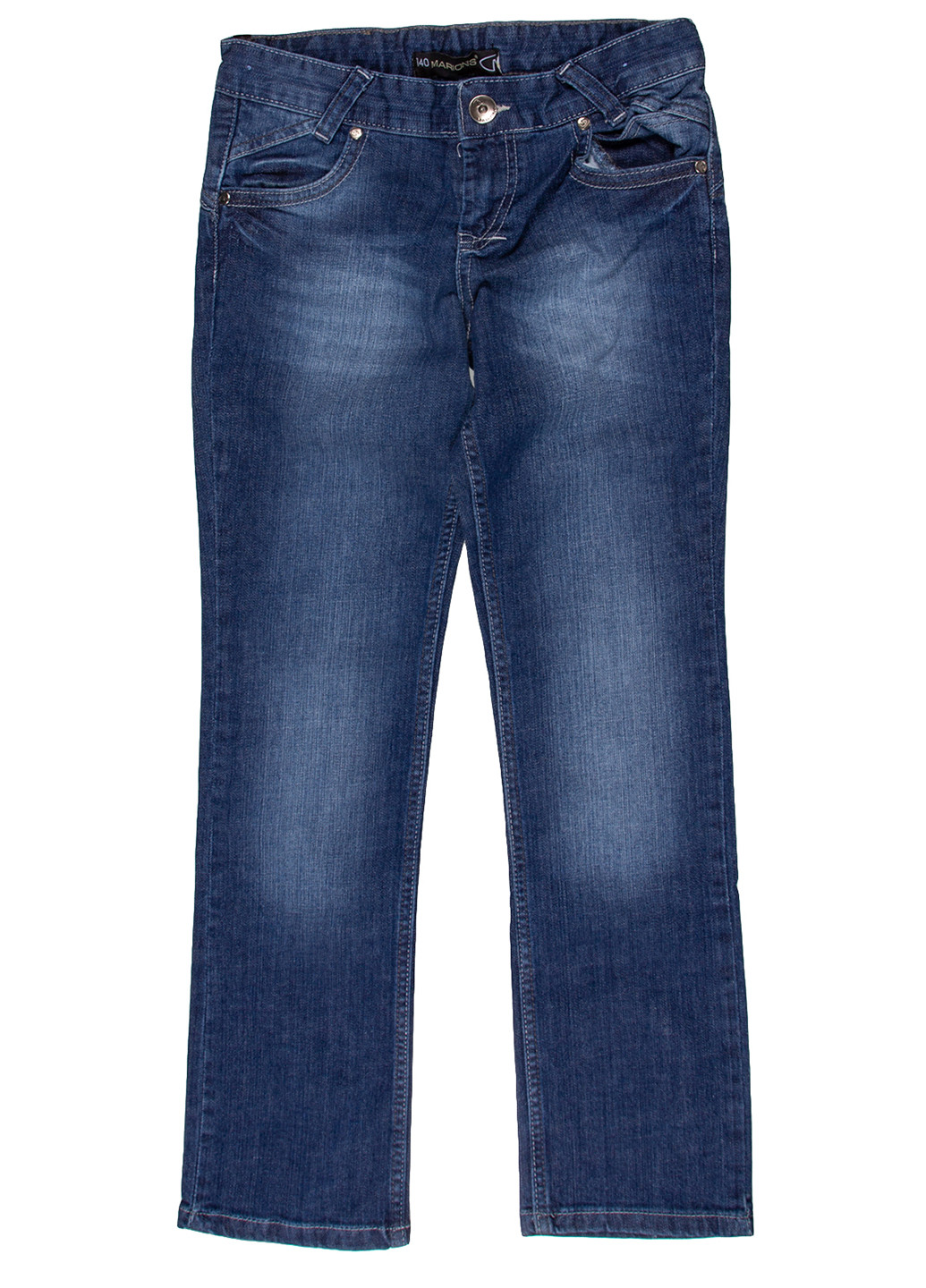 Синие демисезонные прямые джинсы Marions