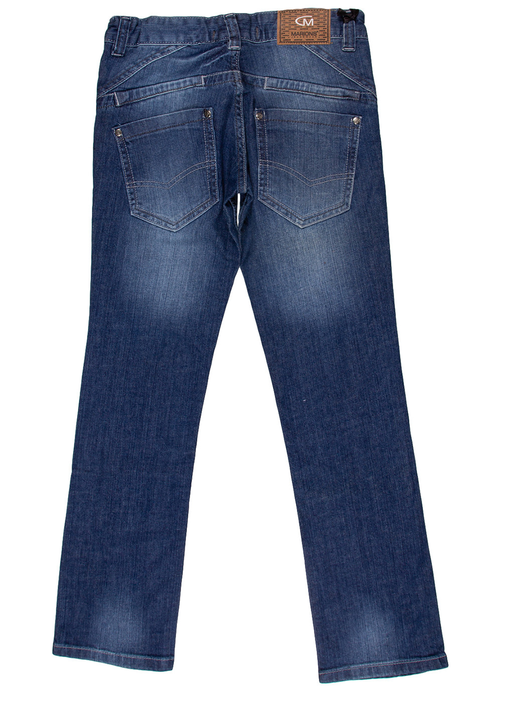Синие демисезонные прямые джинсы Marions