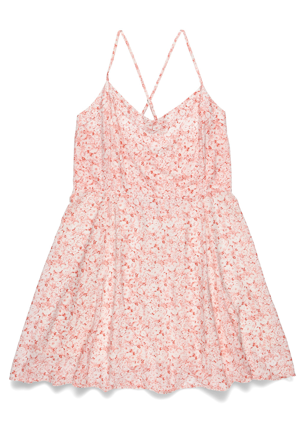 Рожева кежуал сукня кльош Gap з квітковим принтом