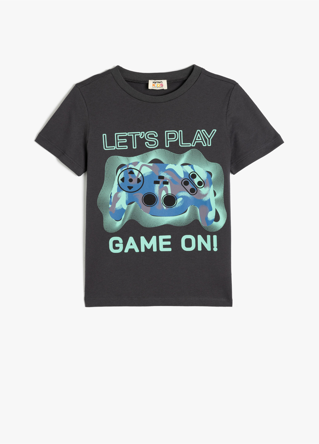 Темно-серая демисезонная футболка KOTON