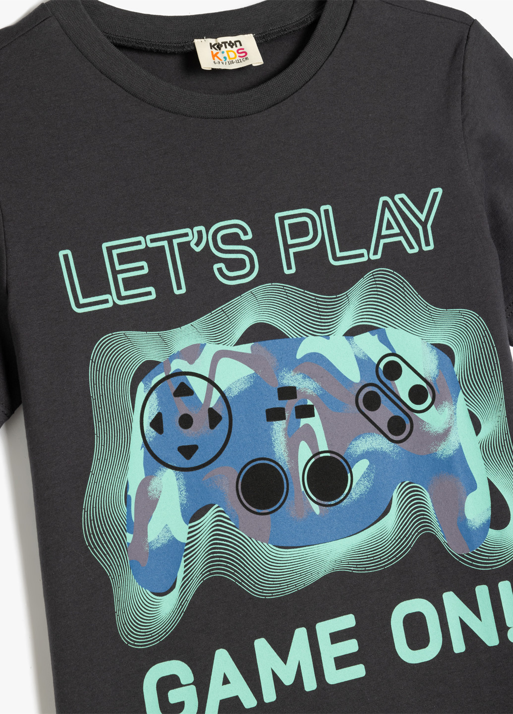 Темно-серая демисезонная футболка KOTON