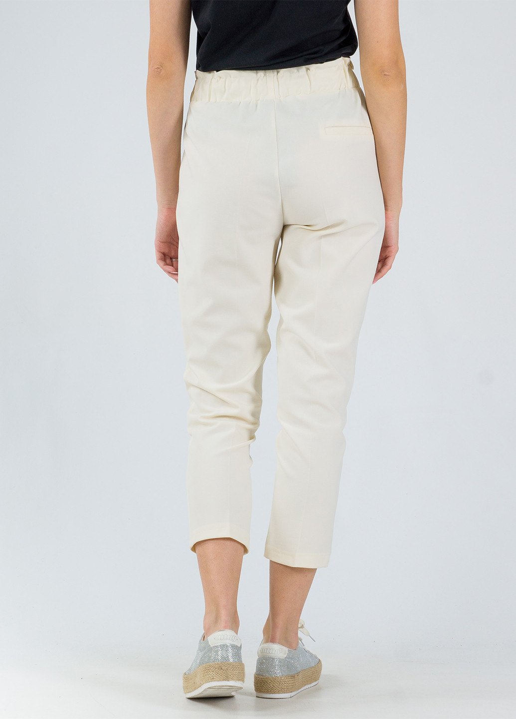 Белые кэжуал демисезонные зауженные брюки Dilvin