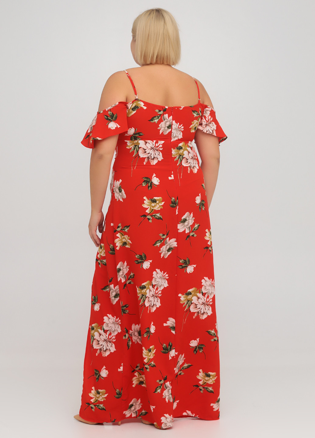 Красное кэжуал платье в стиле ампир Lipsy London с цветочным принтом