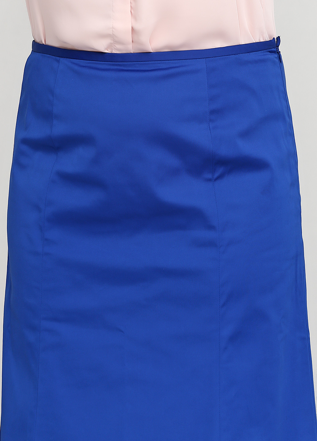 Синяя кэжуал однотонная юбка Stefanel макси
