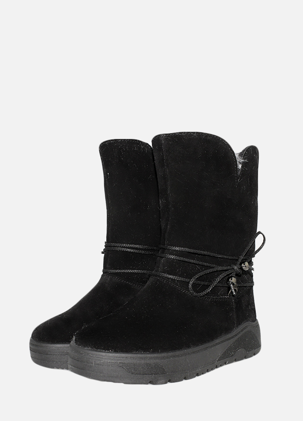 Зимние ботинки rm5050-11 черный Masis из натуральной замши