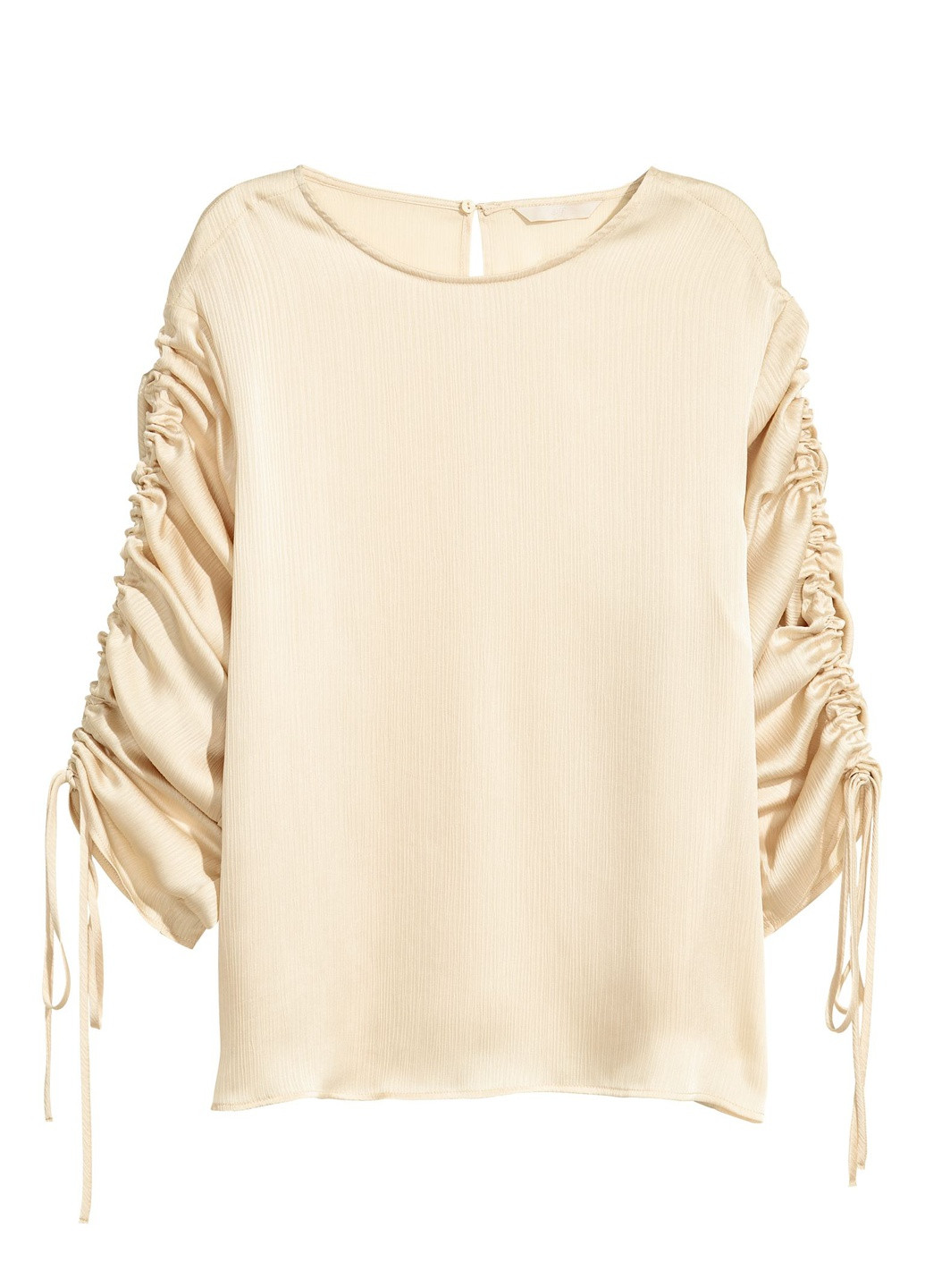 Светло-бежевая блузка с кулисками H&M