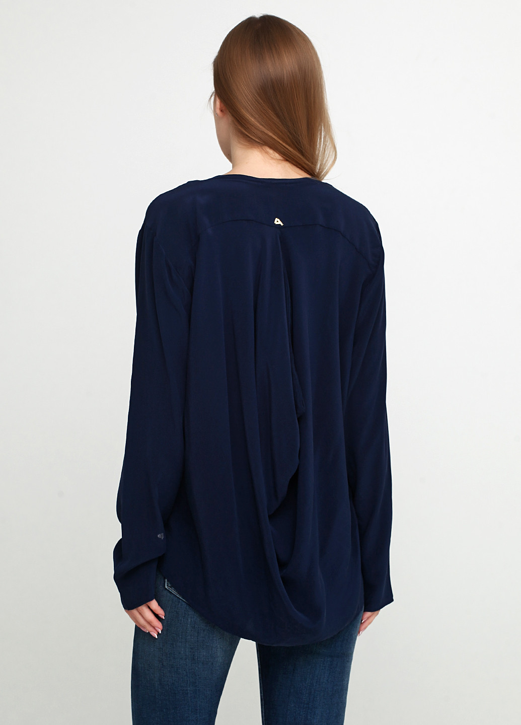 Темно-синяя демисезонная блуза Cycle