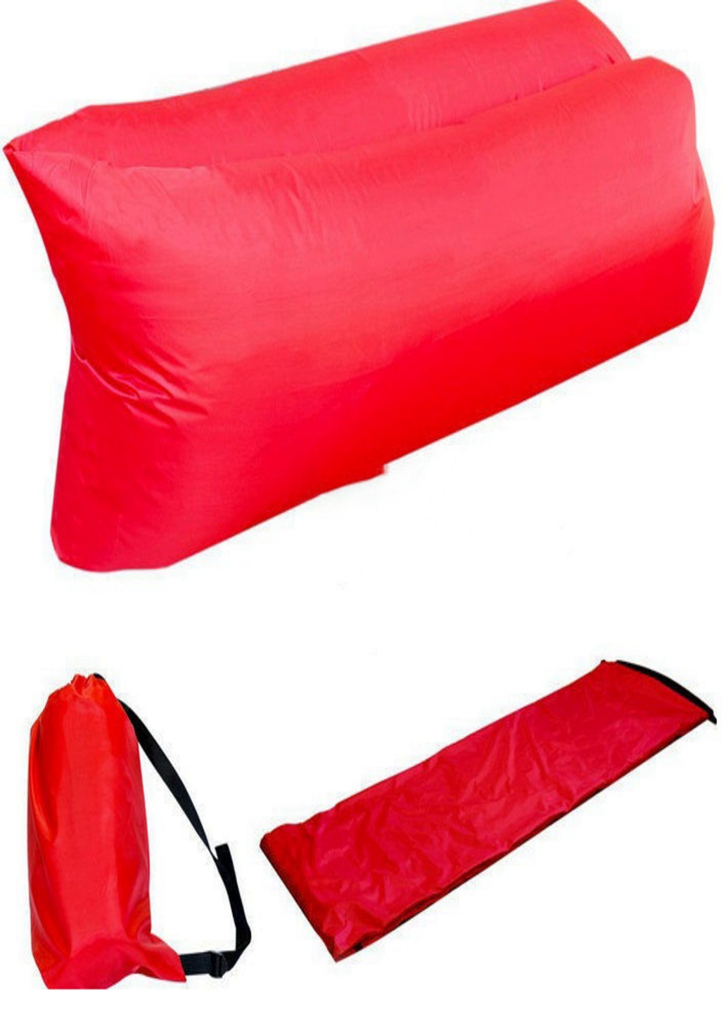 Надувний гамак диван мішок червоний Red (41032658) Francesco Marconi (215796311)