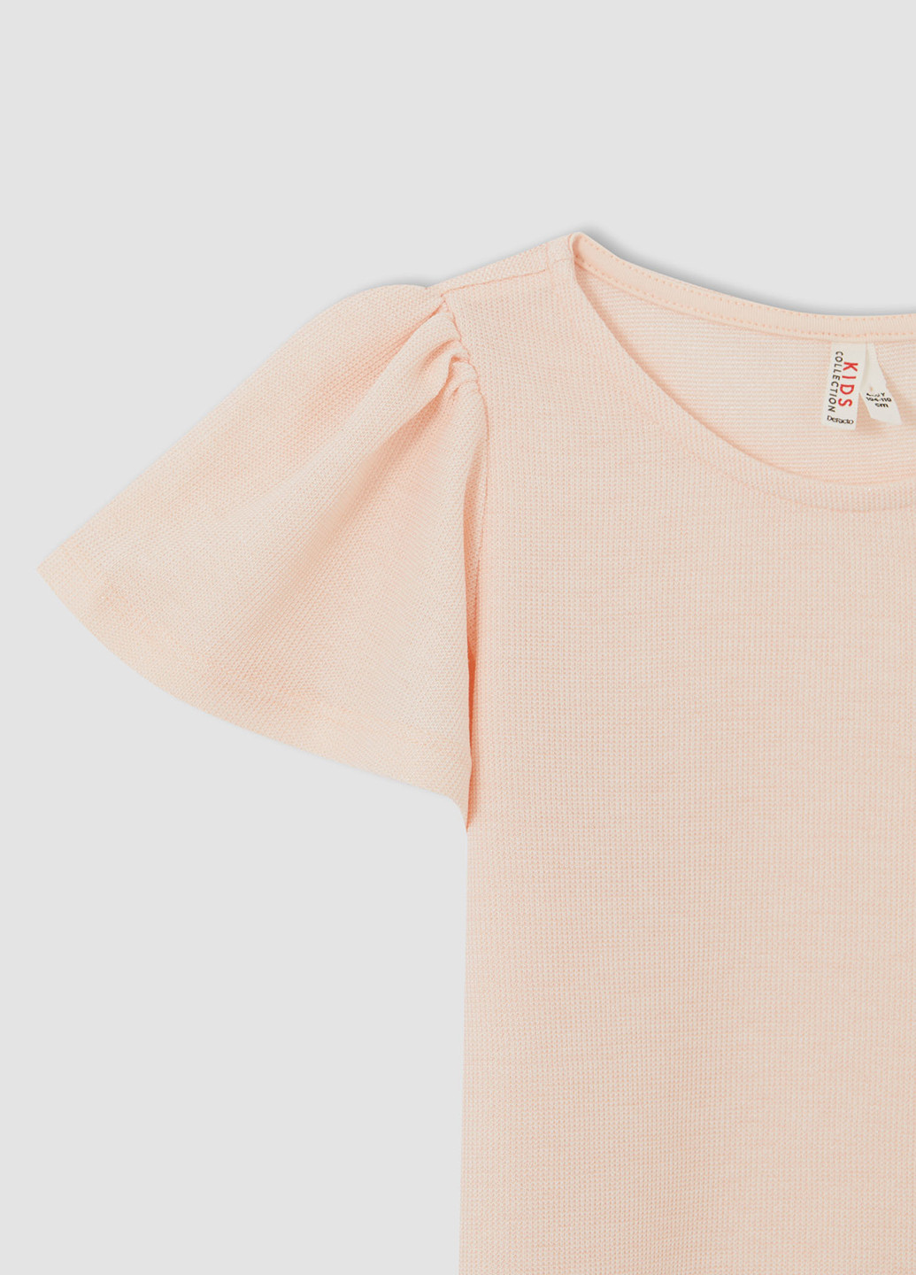 Персиковый летний комплект (футболка, юбка) DeFacto