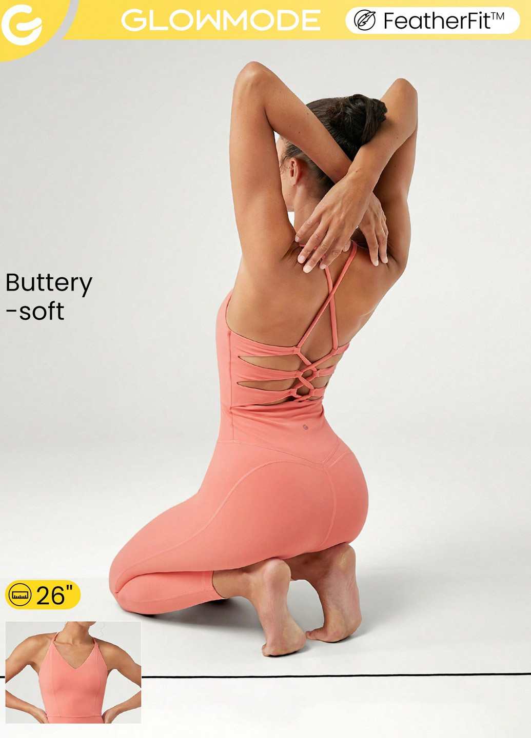 Комбінезон SHEIN комбінезон-брюки однотонний персиковий спортивний поліамід