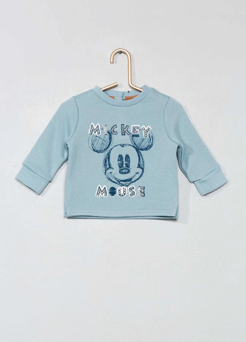 Kiabi свитшот рисунок голубой кэжуал
