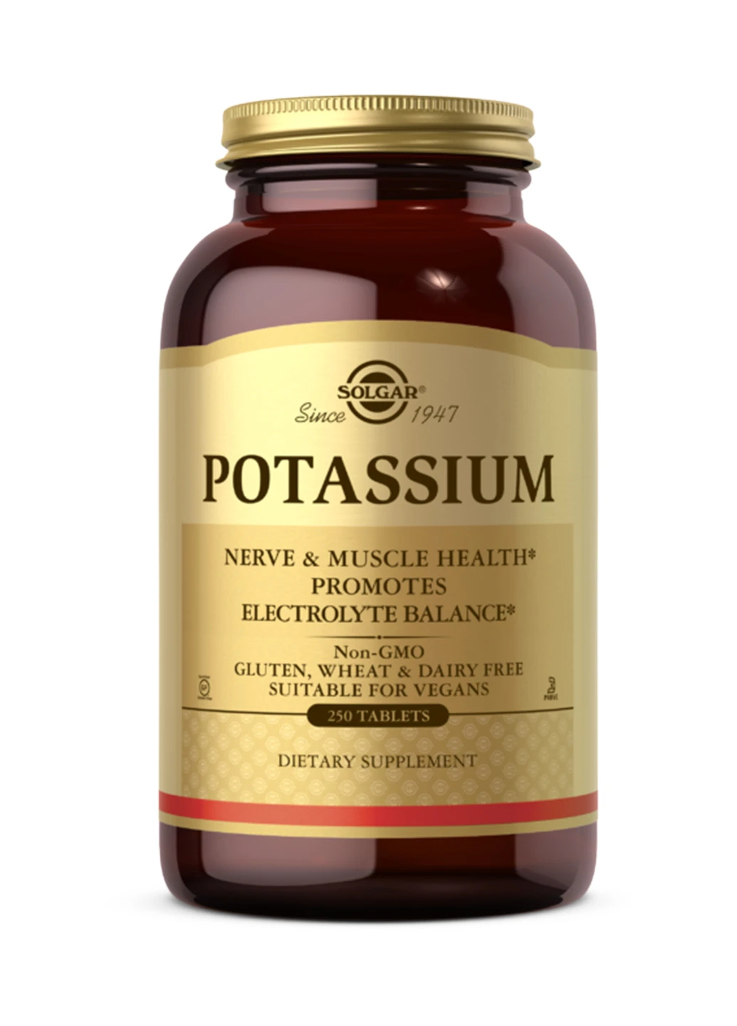 Калій для нервових зв'язків в мозку та нервової системи Potassium - 250 tab Solgar (241261226)