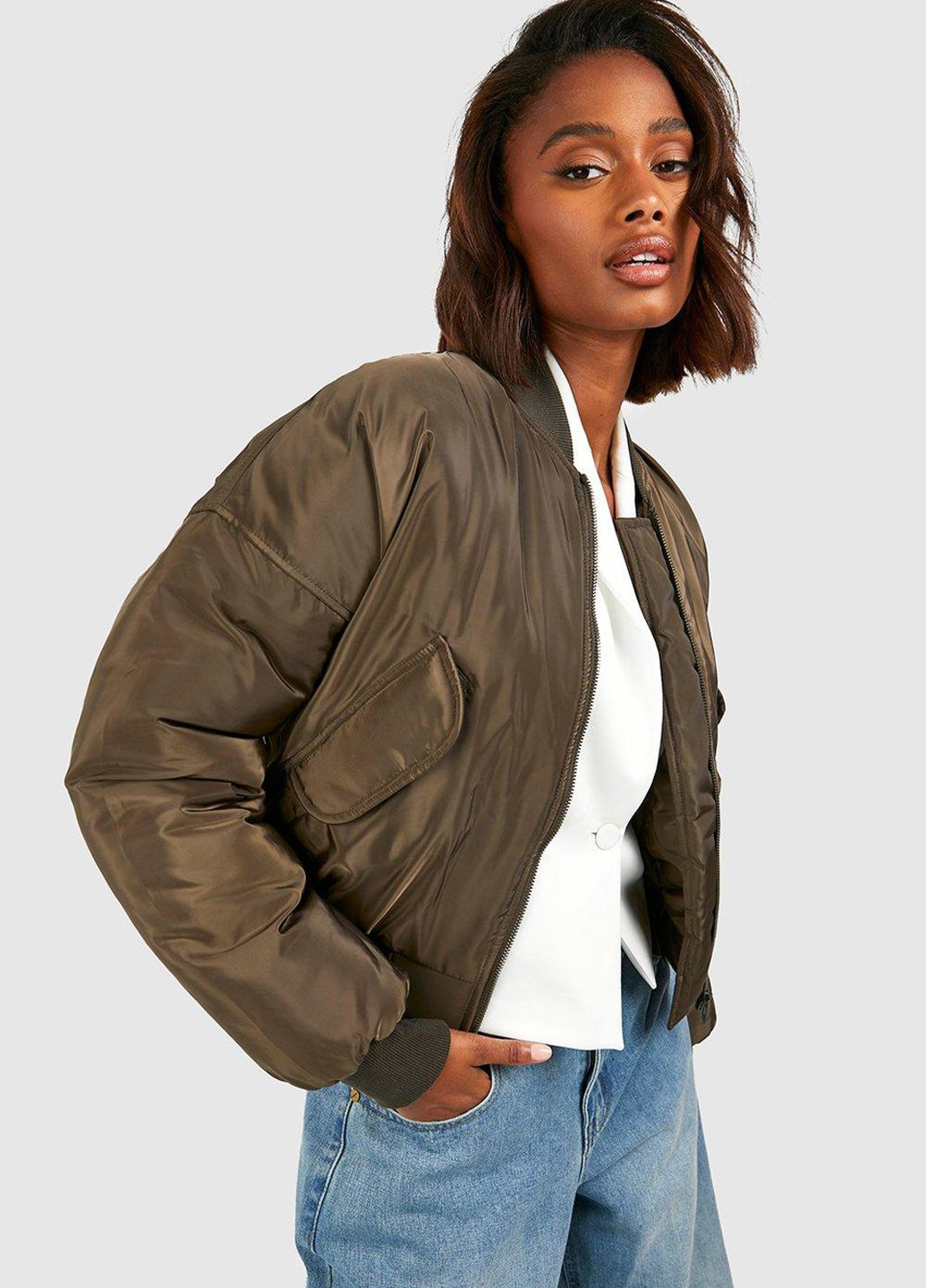 Бомбер Boohoo на блискавці (311950503)