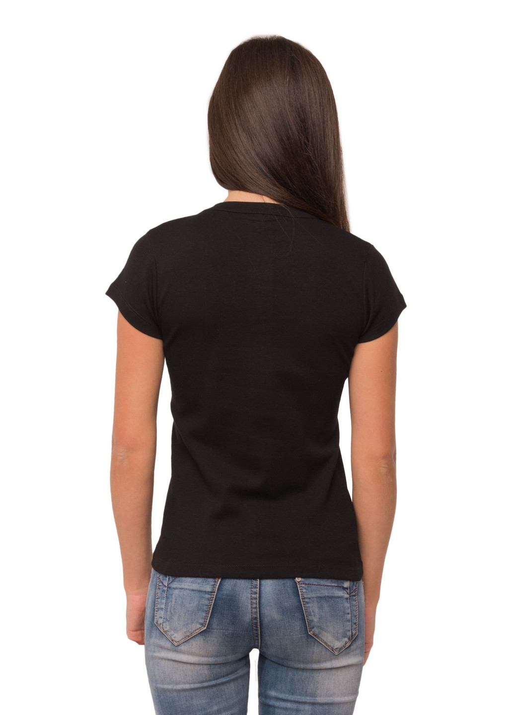 Черная всесезон футболка женская Наталюкс 21-2369