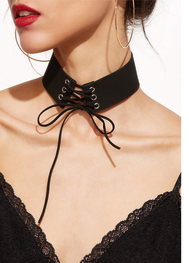 Чокер Langsha метал, екошкіра (252830686)