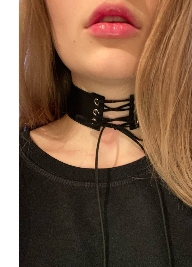 Чокер Langsha метал, екошкіра (252830686)