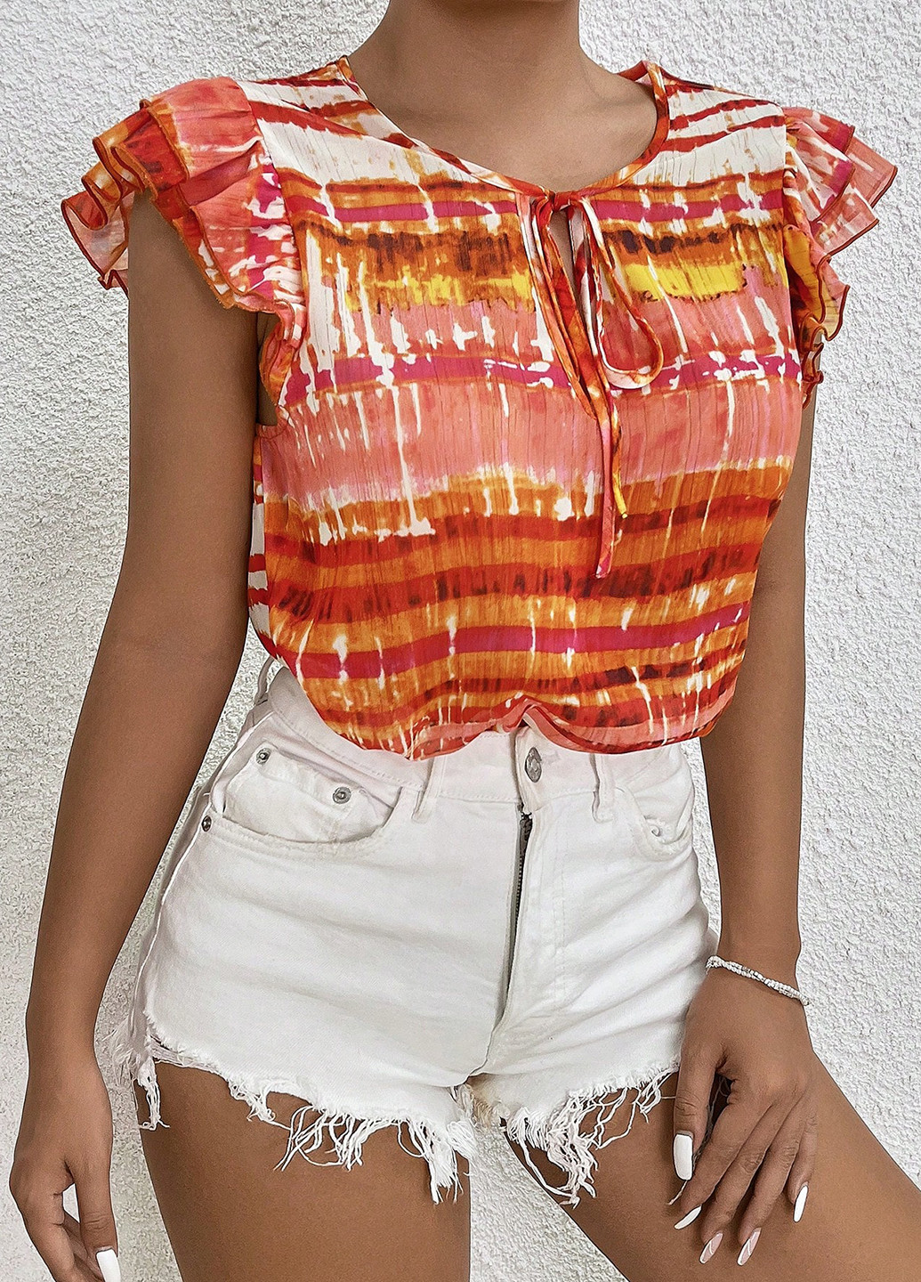 Оранжевая блуза SHEIN