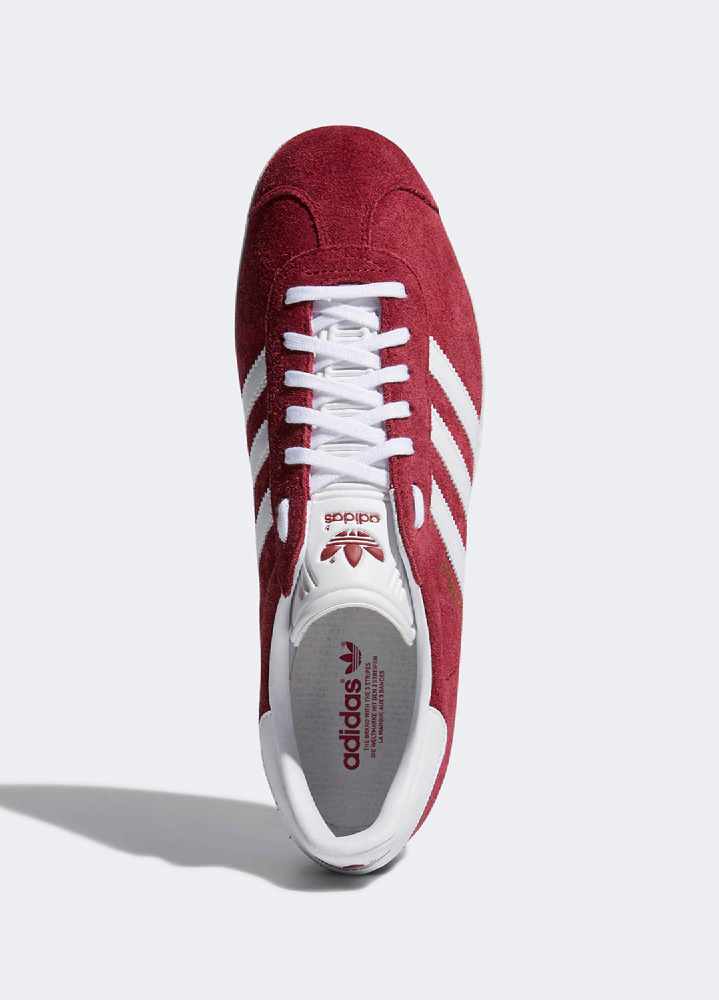 Вишневі Осінні кросівки adidas GAZELLE