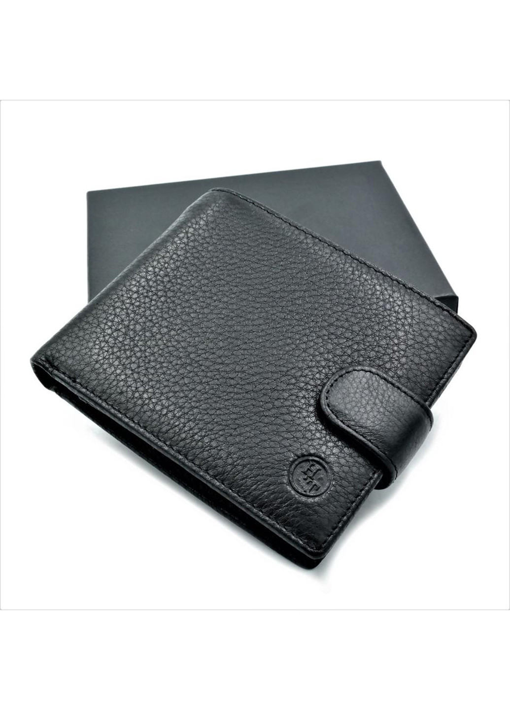 Чоловічий шкіряний гаманець 12х10х3 см H.T.Leather (254595373)