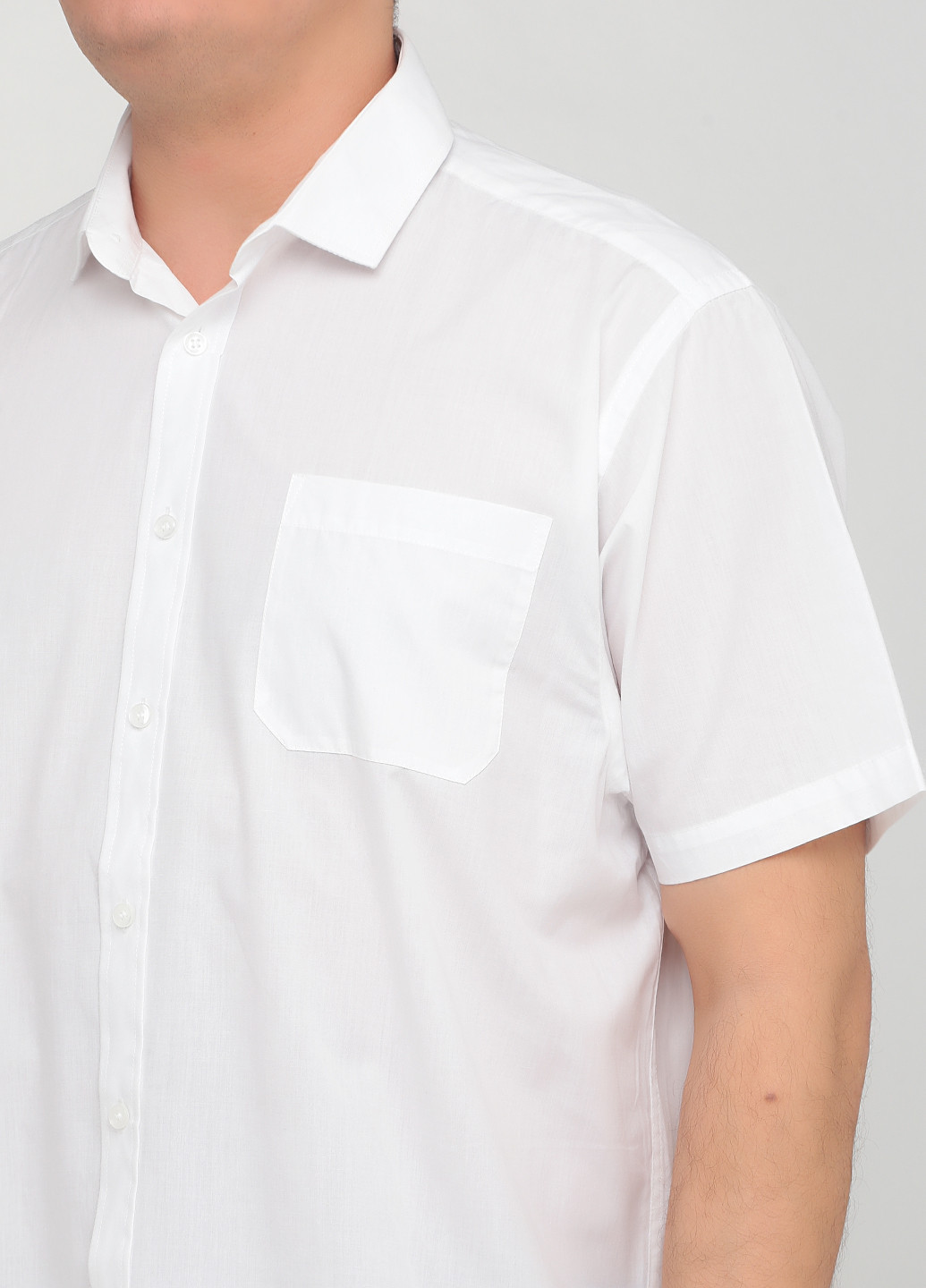 Белая кэжуал рубашка однотонная Cedarwood State