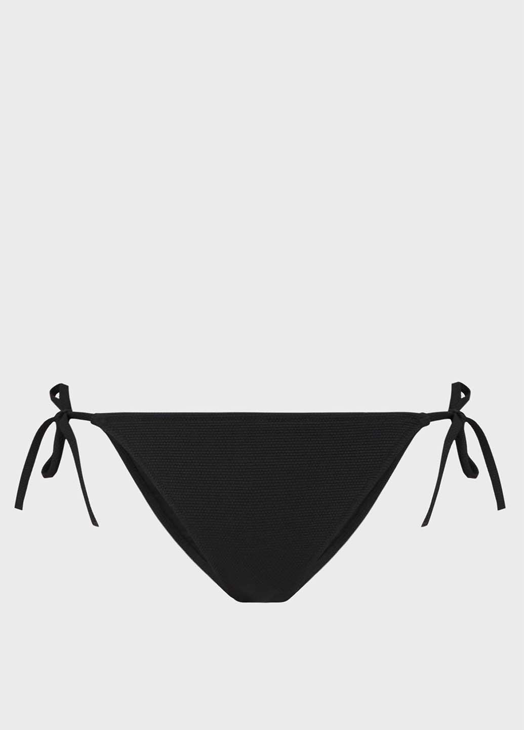 Черные купальные трусики однотонные Calvin Klein