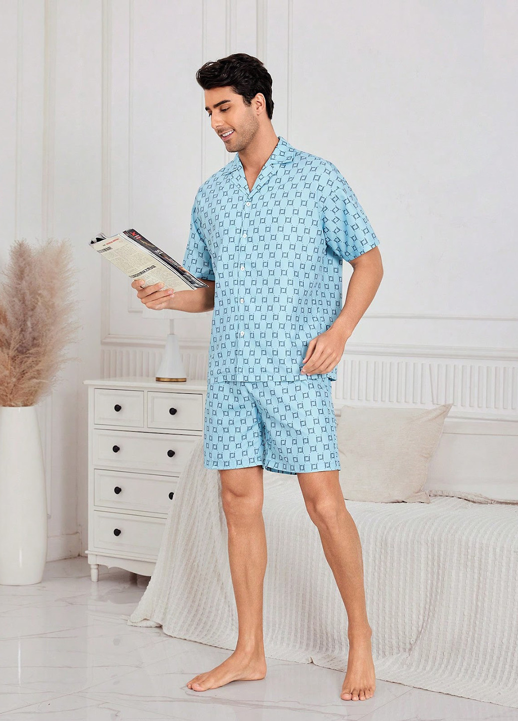 Пижама (рубашка, шорты) SHEIN (322849499)