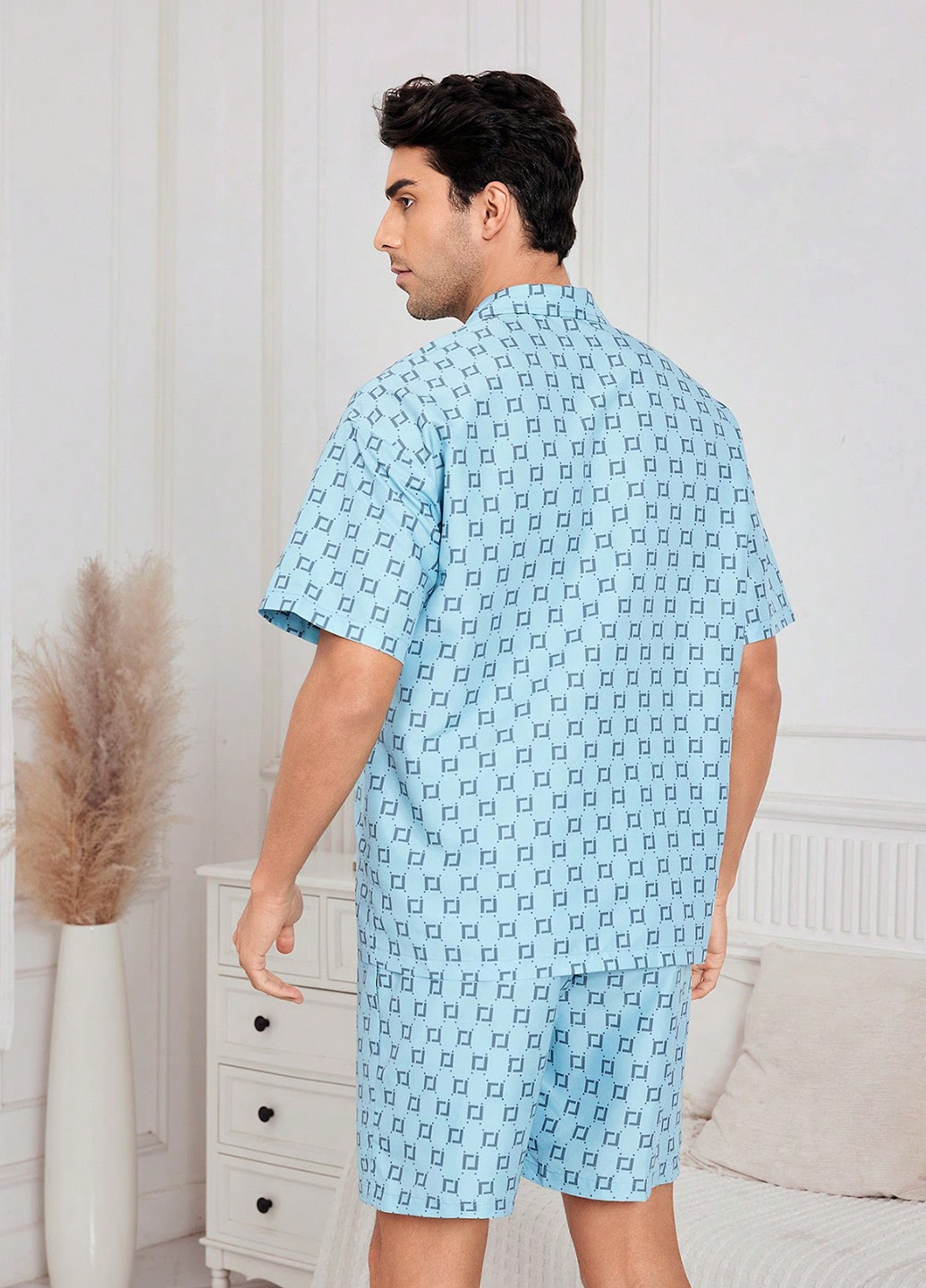 Пижама (рубашка, шорты) SHEIN (322849499)