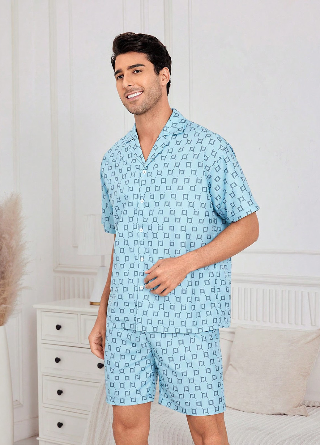 Пижама (рубашка, шорты) SHEIN (322849499)