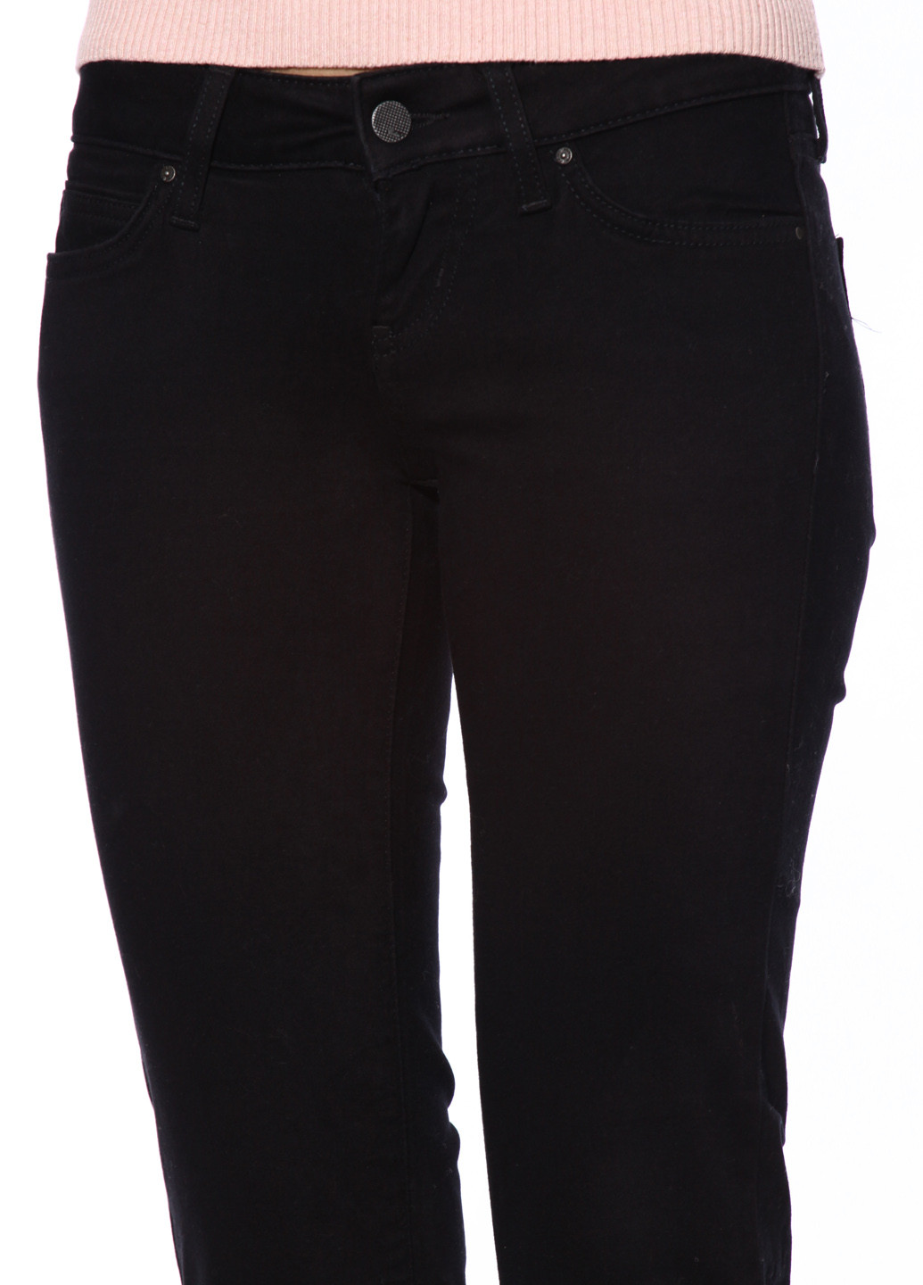 Черные демисезонные джинсы Colin's