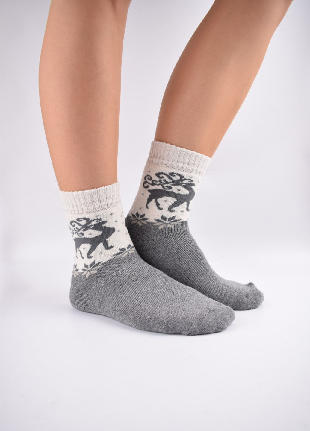 Махрові шкарпетки Смалий СММахра абстрактні комбіновані повсякденні