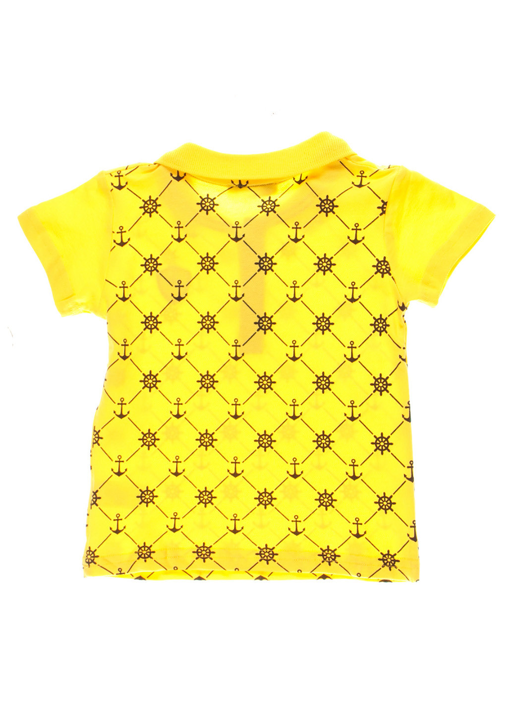 Желтая детская футболка-футболка для мальчика Mackays с геометрическим узором