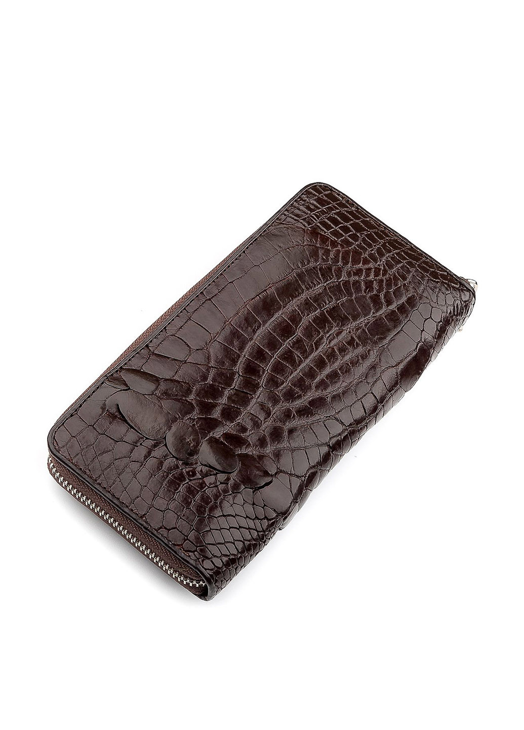 Гаманець Crocodile leather коричневий кежуал