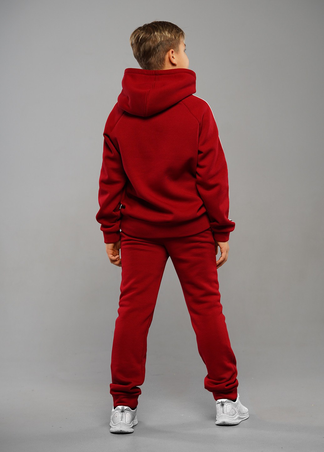 Червоний демісезонний червоний демісезонний спортивний костюм з принтом брючний Sinthia