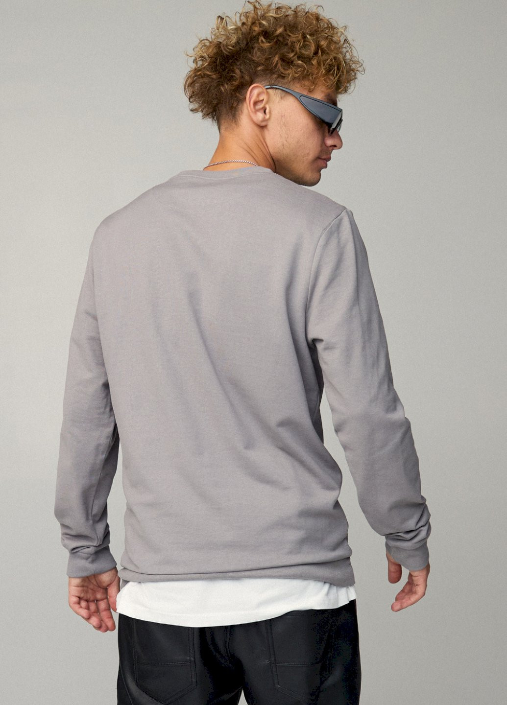 Серый свитшот мужской basic /no flis/ YAPPI (252259079)