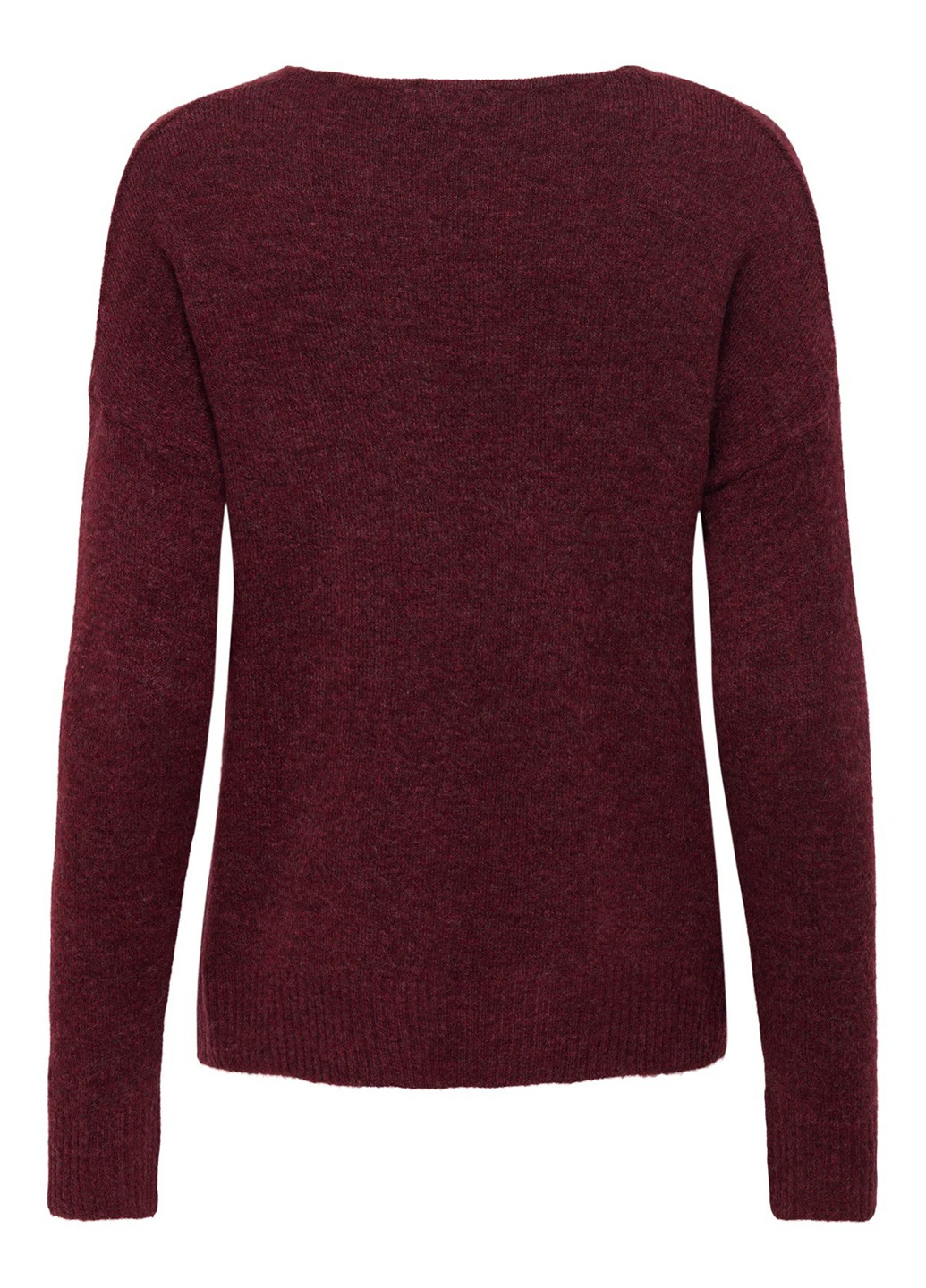 Темно-вишневый демисезонный пуловер пуловер Only