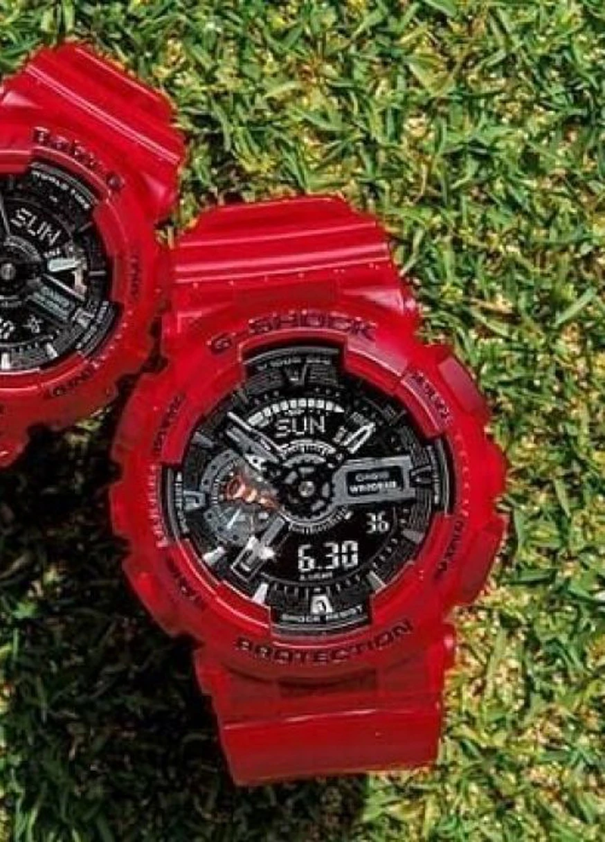 Мужские Часы GA-110CR-4AER кварцевые спортивные Casio (226691532)