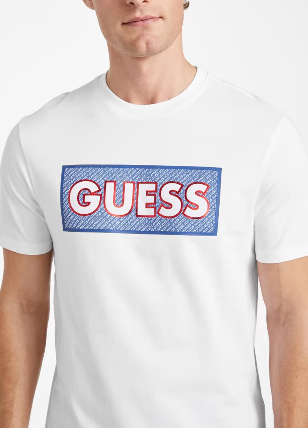 Белая футболка Guess