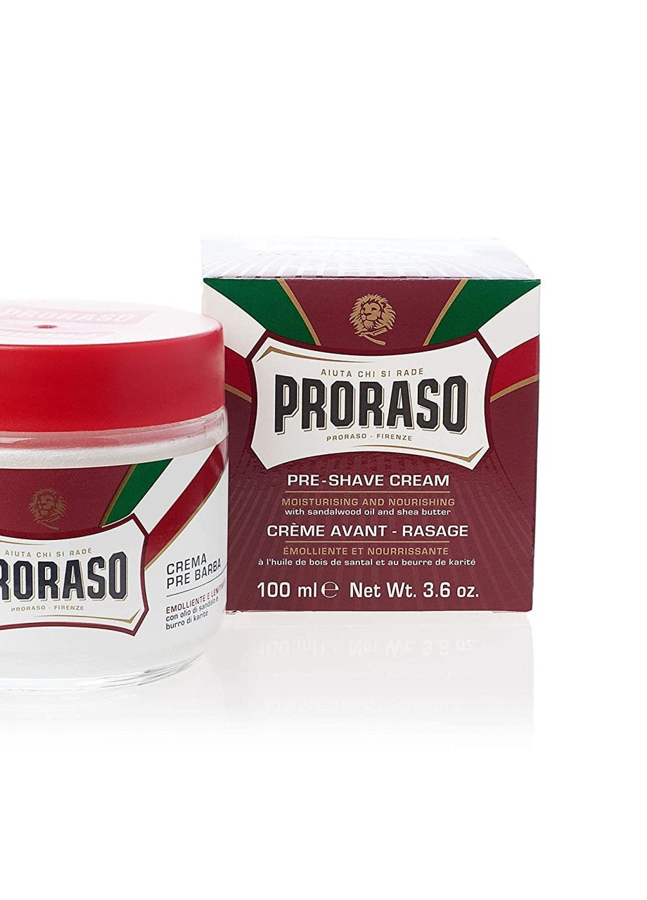 Крем до гоління Preshaving cream з маслом ши для жорсткої щетини 100 мл Proraso (216964896)
