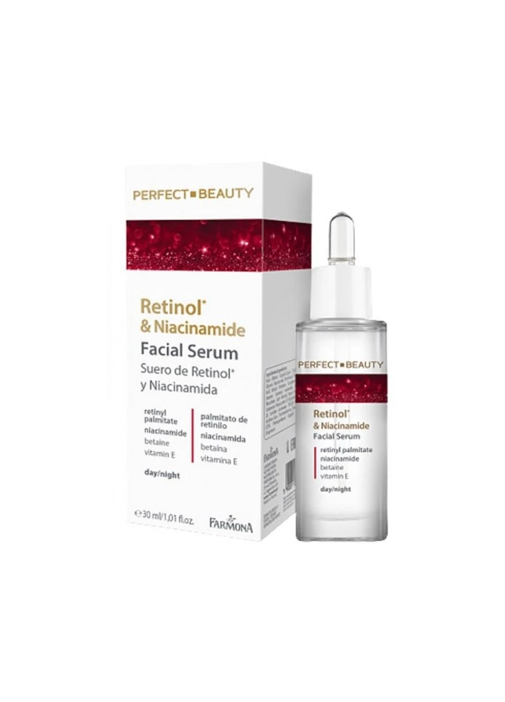 Зволожувальна сироватка від зморшок з ретинолом та ніацинамідом PERFECT BEAUTY 50 мл Farmona (254404179)